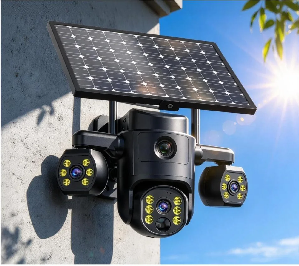 QC3 Three-view solar security camera