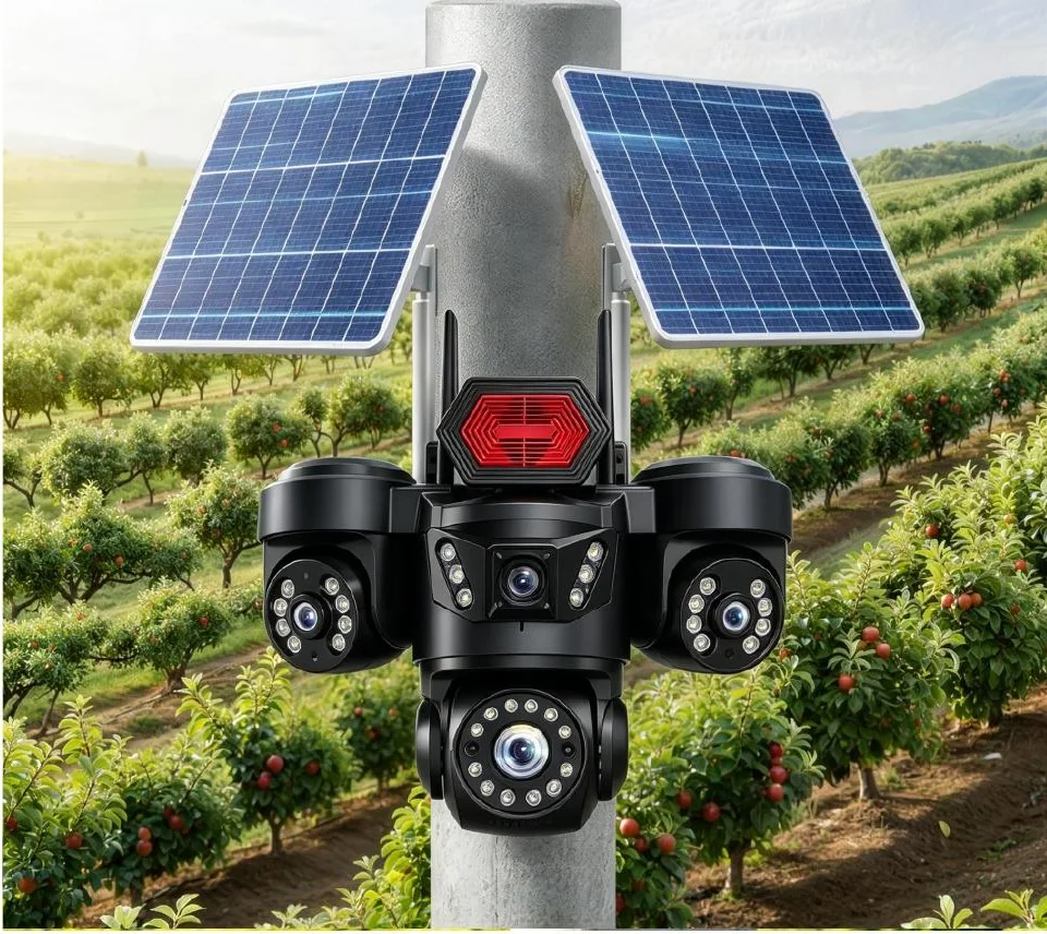 V6635 Four-view solar security camera